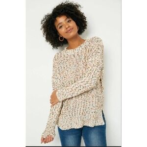Hayden Textured Confetti Knit Sweater Women’s size S